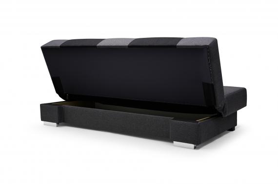 Foto SOFÁ CAMA ÚNICO CON REPOSACABEZAS AJUSTABLES 200 CM ANTONIO GRIS/GRIS OSCURO
