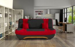 SOFÁ CAMA PLEGABLE COMPACTO 194 CM EWA ROJO