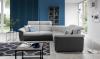 Photo Corner sofa bed with storage - Federico, Dark Gray/Light Gray, 268x268