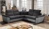 Photo Corner sofa bed with storage - Federico, Dark Gray/Light Gray, 268x268