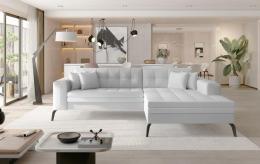 SOFÁ CAMA 292 CM X 196 CM SOLANGE BLANCO POLIPIEL
