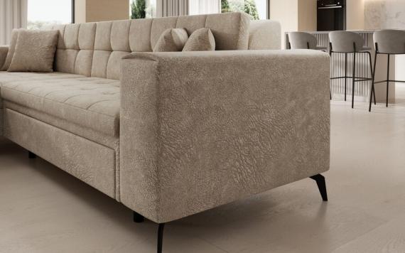Photo Sofa bed - Beige - 292cmX196cm - SOLANGE