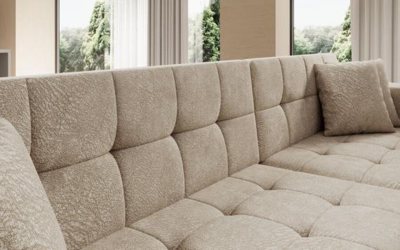 Photo Sofa bed - Beige - 292cmX196cm - SOLANGE