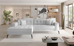 SOFÁ CAMA 292 CM X 196 CM SOLANGE BLANCO POLIPIEL