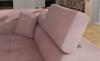 Foto Sofá cama rinconera con arcón tapizado en tela - Anton, Tela, Rosa, 272x203