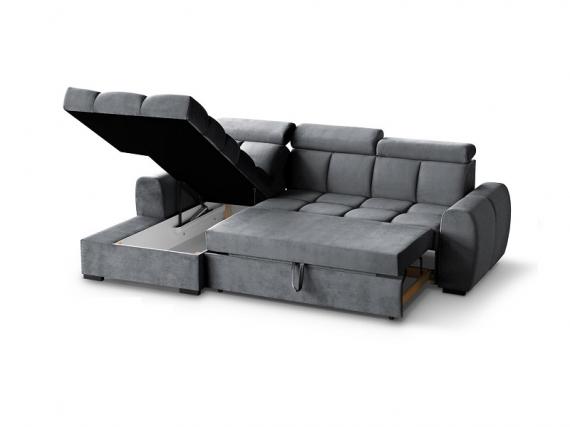 Foto SOFÁ CAMA CON ARCÓN CABEZALES RECLINABLES 267 CM X 175 CM GOMEZ DORADO