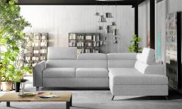 Corner sofa bed - Kairos, Light gray, 265x200