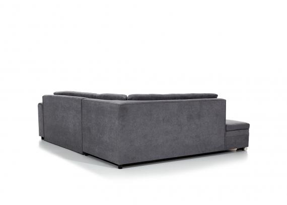 Foto Sofá cama rinconera - Pieretta, Gris oscuro, 260x207