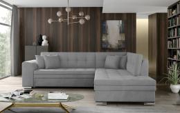 Corner sofa bed - Pieretta, Light gray, 260x207