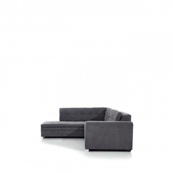 Foto Sofá cama rinconera - Pieretta, Gris claro, 260x207
