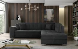 Corner sofa bed - Pieretta, Dark gray, 260x207
