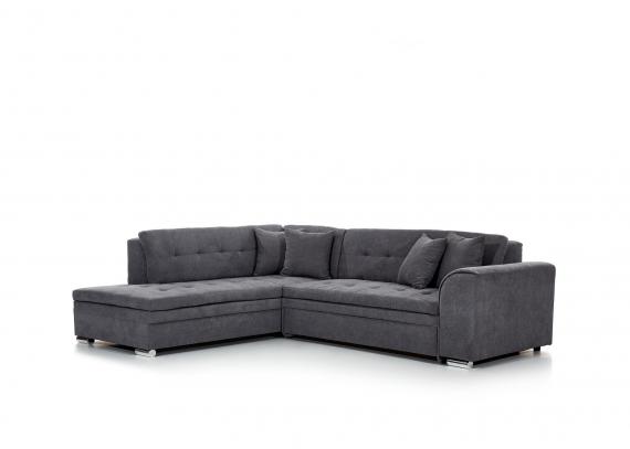 Foto Sofá cama rinconera - Pieretta, Gris claro, 260x207