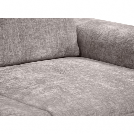 Foto Sofá Cama Rinconera Tejido Szenil Color Gris Claro con Arcón Boss XL