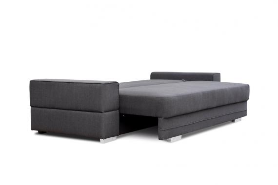 Foto Sofá cama - Sofia, Gris oscuro, 251 cm