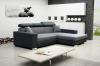 Photo Chaise longue sofa bed with reclining headrests - 263178 - MÉXICO DE LUX - Light Gray / Black