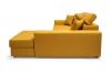 Photo Chaise longue sofa bed with reclining headrests - 263178 - MÉXICO DE LUX - Light Gray / Black