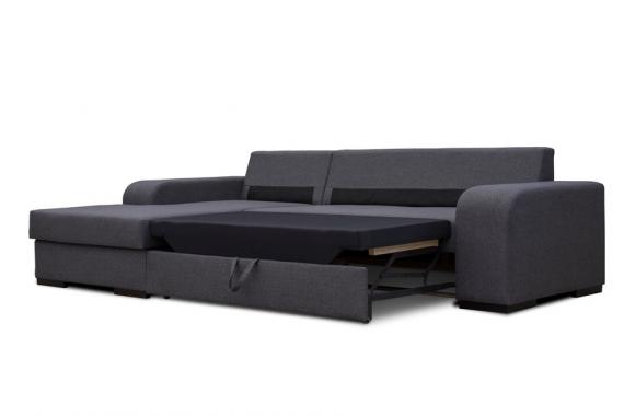 Foto SOFÁ CAMA CON ARCÓN 285 CM X 165 CM VIRAGO GRIS OSCURO