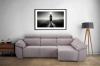Foto SOFÁ CHAISE LONGUE CON ASIENTOS DESLIZANTES DE VISCOELÁSTICA 280 CM X 157 CM BOLONIA BEIGE