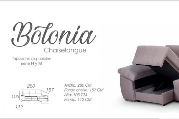 Foto SOFÁ CHAISE LONGUE CON ASIENTOS DESLIZANTES DE VISCOELÁSTICA 280 CM X 157 CM BOLONIA BEIGE