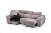 Foto SOFÁ CHAISE LONGUE CON ASIENTOS DESLIZANTES DE VISCOELÁSTICA 280 CM X 157 CM BOLONIA BEIGE