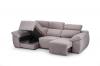 Foto SOFÁ CHAISE LONGUE CON ASIENTOS DESLIZANTES DE VISCOELÁSTICA 280 CM X 157 CM BOLONIA BEIGE
