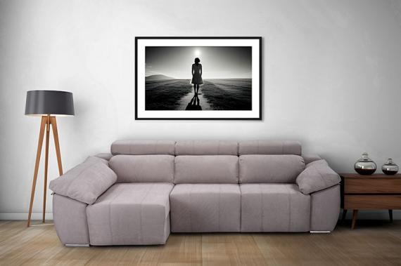 Foto SOFÁ CHAISE LONGUE CON ASIENTOS DESLIZANTES DE VISCOELÁSTICA 280 CM X 157 CM BOLONIA BEIGE