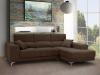 Foto SOFÁ CHAISE LONGUE CON ASIENTOS DESLIZANTES DE VISCOELÁSTICA 280 CM X 173 CM BOSTON MARRÓN