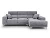 Foto SOFÁ CHAISE LONGUE CON ASIENTOS DESLIZANTES DE VISCOELÁSTICA 280 CM X 173 CM BOSTON GRIS CLARO