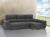 SOFÁ CHAISE LONGUE CON ASIENTOS DESLIZANTES Y ARCÓN 280 CM X 140 CM NOA GRIS OSCURO