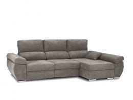 SOFÁ CHAISE LONGUE CON ASIENTOS DESLIZANTES Y ARCÓN 280 CM X 140 NOA BEIGE