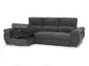 Foto SOFÁ CHAISE LONGUE CON ASIENTOS DESLIZANTES Y ARCÓN 280 CM X 140 CM NOA GRIS CLARO