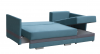 Foto SOFÁ CAMA CON DOS ARCÓNES 220 CM X 146 CM KOLIBER GRIS/AZUL TELA