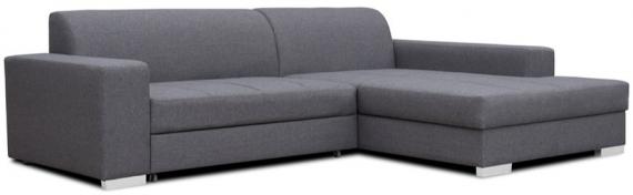 Photo Chaise Longue sofa bed with storage 260x177 — MISTRAL - Grey