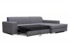 Photo Chaise Longue sofa bed with storage 260x177 — MISTRAL - Grey