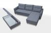 Foto SOFÁ CAMA CON PUF 229 CM X 153 CM AREO GRIS CLARO