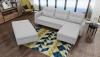Foto SOFÁ CAMA CON PUF 229 CM X 153 CM AREO GRIS CLARO