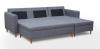 Foto SOFÁ CAMA CON PUF 229 CM X 153 CM AREO ROSA