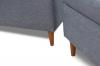 Foto SOFÁ CAMA CON PUF 229 CM X 153 CM AREO VERDE