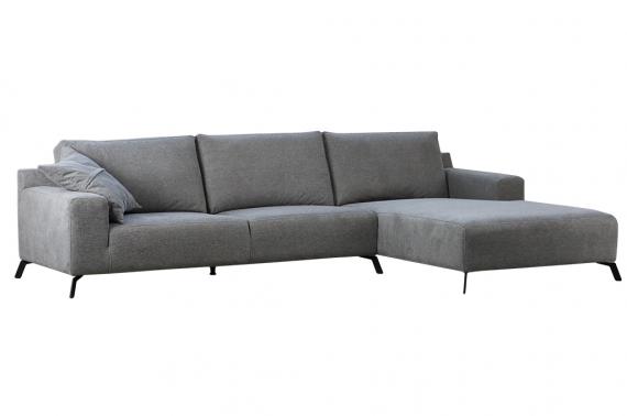 Foto SOFÁ CHAISELONGUE GRANDE CON PATAS ALTAS 312 CM X 189 CM FIRAGO GRIS OSCURO