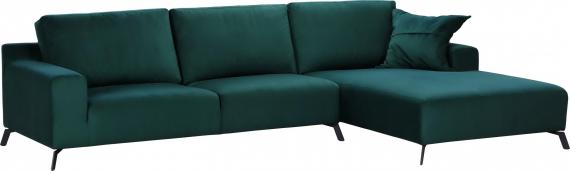 Foto SOFÁ CHAISELONGUE GRANDE CON PATAS ALTAS 312 CM X 189 CM FIRAGO GRIS OSCURO