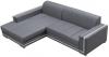 Photo Upholstered chaise longue sofa convertible into a bed - MARTÍN, Gray / White, 260cm x 177cm
