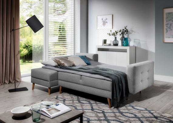 Foto SOFÁ CAMA CON ARCÓN REVERSIBLE 248 CM X 162 CM ASGARD L BEIGE