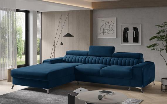 Foto SOFÁ CAMA CON ARCÓN 278 CM X 205 CM GRAYSON AZUL