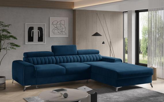 Foto SOFÁ CAMA CON ARCÓN 278 CM X 205 CM GRAYSON AZUL