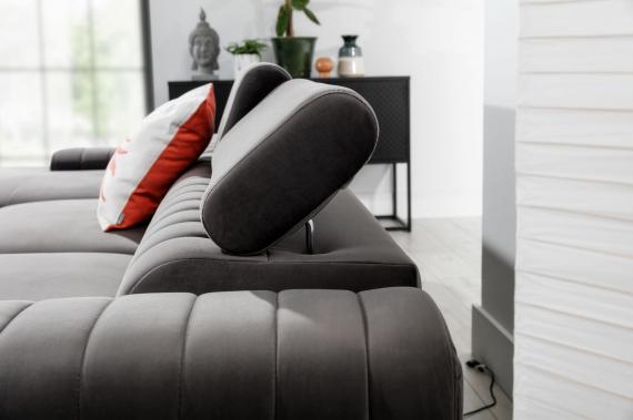 Photo Chaise longue sofa bed - Grayson, Beige
