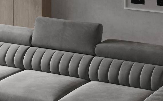 Photo Chaise longue sofa bed - Grayson, Beige