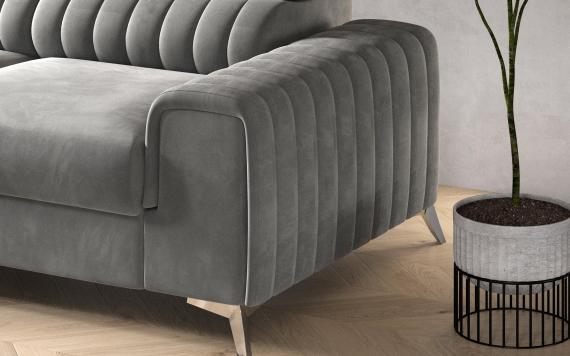 Foto SOFÁ CAMA CON ARCÓN 278 CM X 205 CM GRAYSON GRIS OSCURO