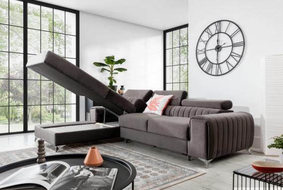Foto SOFÁ CAMA CON ARCÓN 278 CM X 205 CM GRAYSON OLIVA