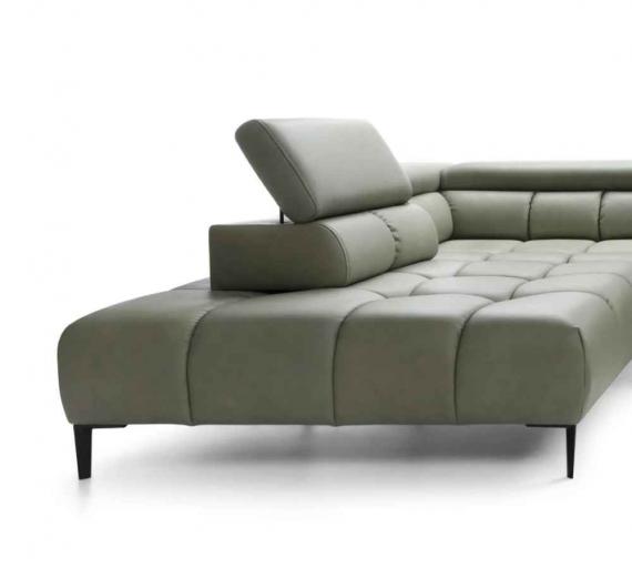 Photo Sofa with power seat - PLAZA XL, Fabric, Olive