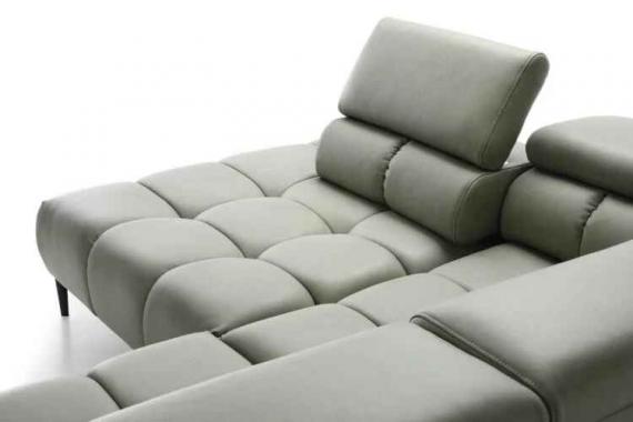 Photo Sofa with power seat - PLAZA XL, Fabric, Olive